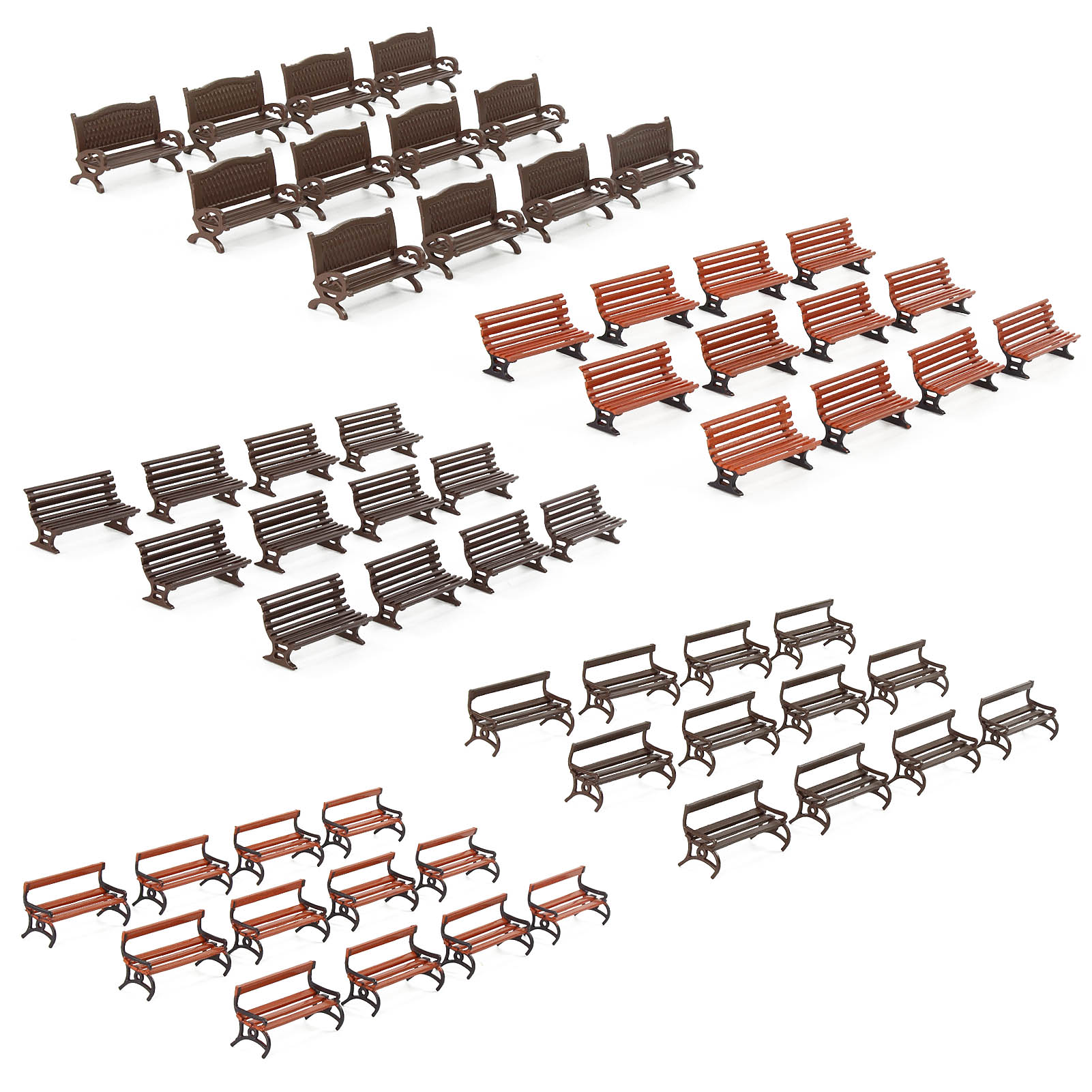 Bonsai Garden Bench - Evemodel 12pcs HO skala 1:87 taman