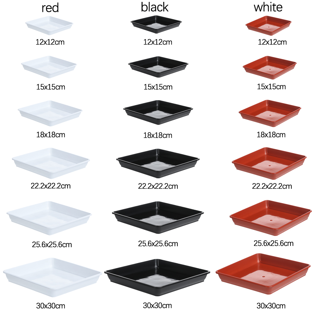 Drip Tray Saucer - 1 Buah Pot Bunga Plastik Persegi