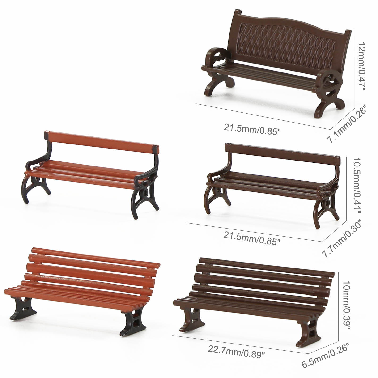 Evemodel 12pcs HO skala 1:87 t - Bonsai Garden Bench ulasan dan harga