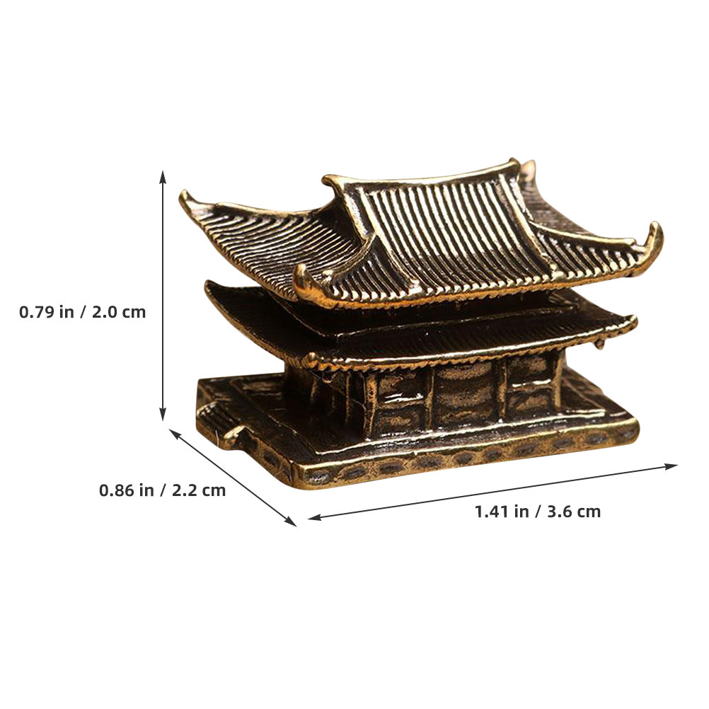 Patung Pagoda Mini Kuningan ya - Mini Bonsai Zen Garden ulasan dan harga