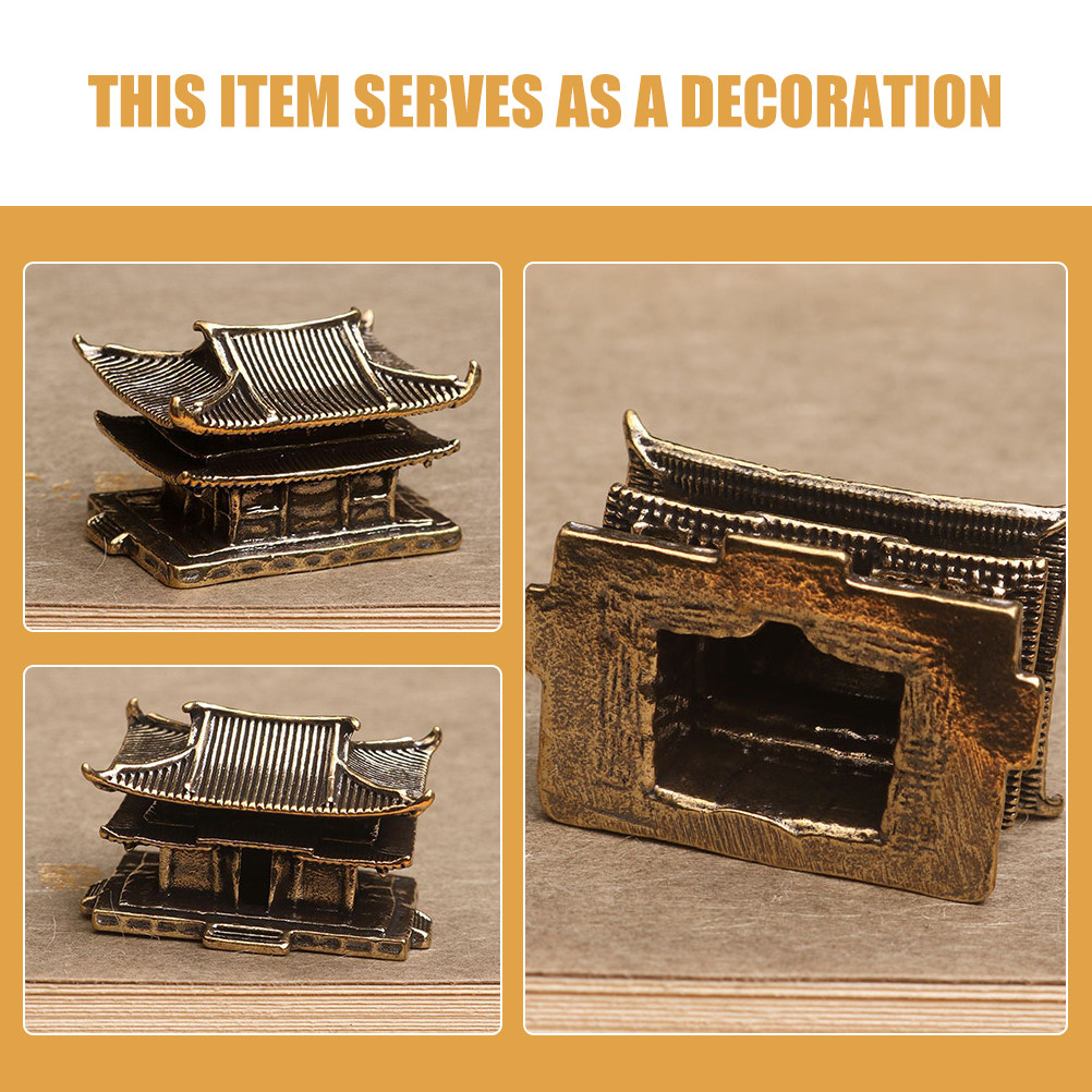 Patung Pagoda Mini Kuningan ya - Mini Bonsai Zen Garden ulasan dan harga