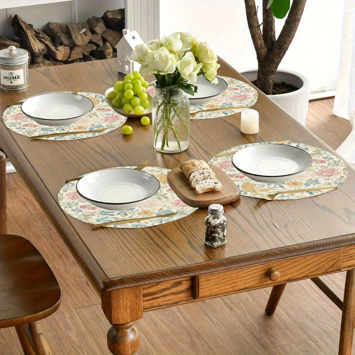 VIKAMA Set 4 Alas Meja Teh Sor - Bonsai Garden Bench ulasan dan harga