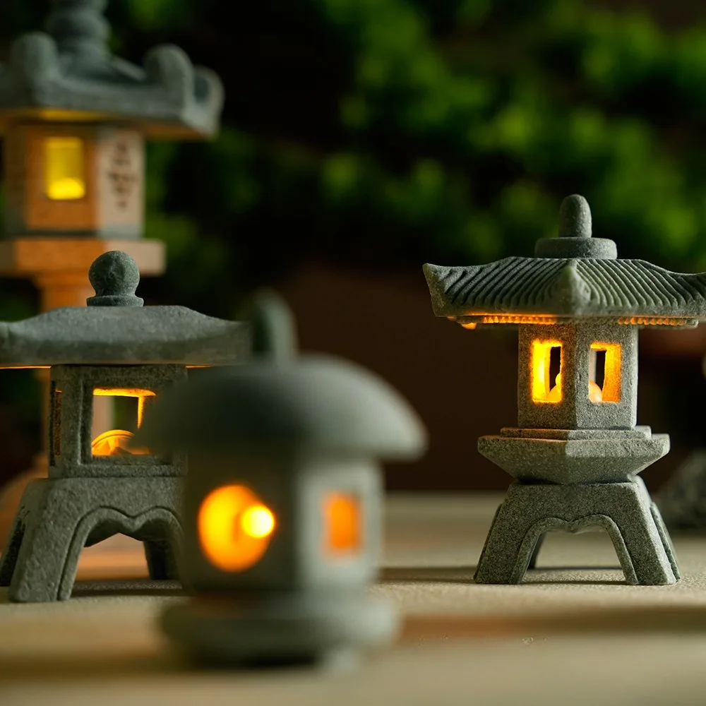 Patung Taman Lampu Lentera Pag - Mini Bonsai Zen Garden ulasan dan harga