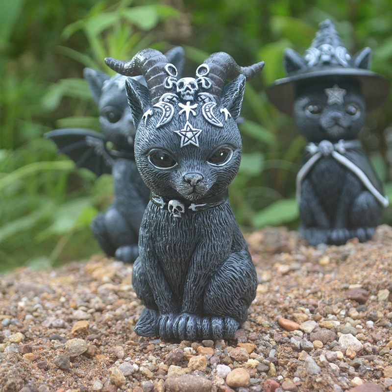 Patung Kerajinan Resin Kucing  - Bonsai Garden Festival ulasan dan harga