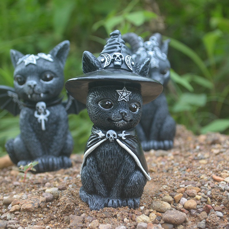 Patung Kerajinan Resin Kucing  - Bonsai Garden Festival ulasan dan harga