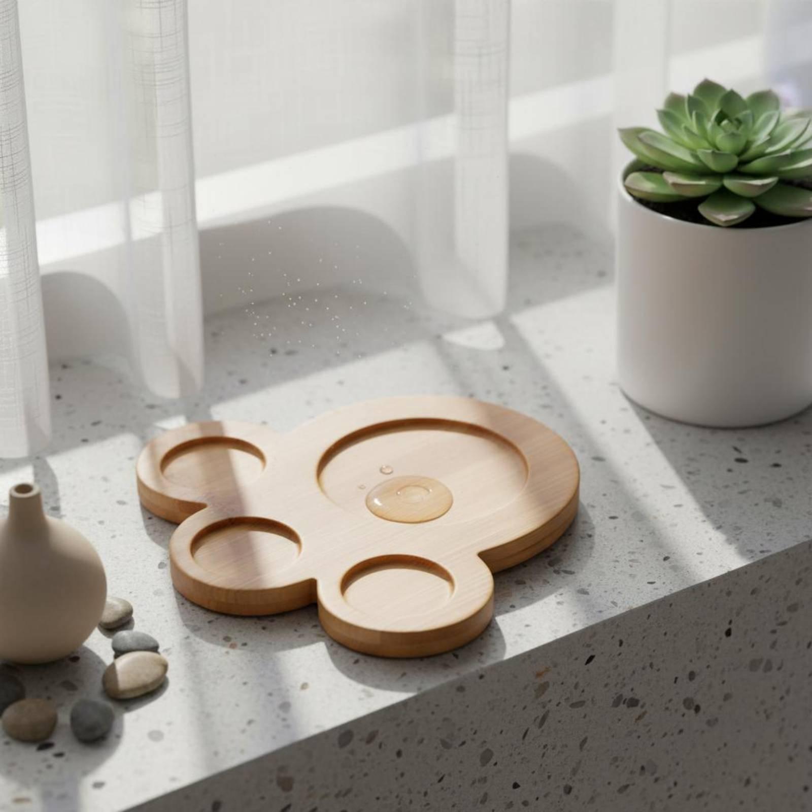 Nampan Industri Kayu Bambu, Al - Drip Tray Saucer ulasan dan harga