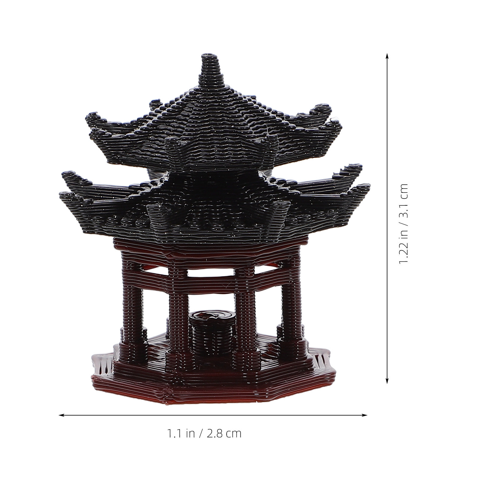 Ornamen Paviliun Mini Gaya Cin - Mini Bonsai Zen Garden ulasan dan harga