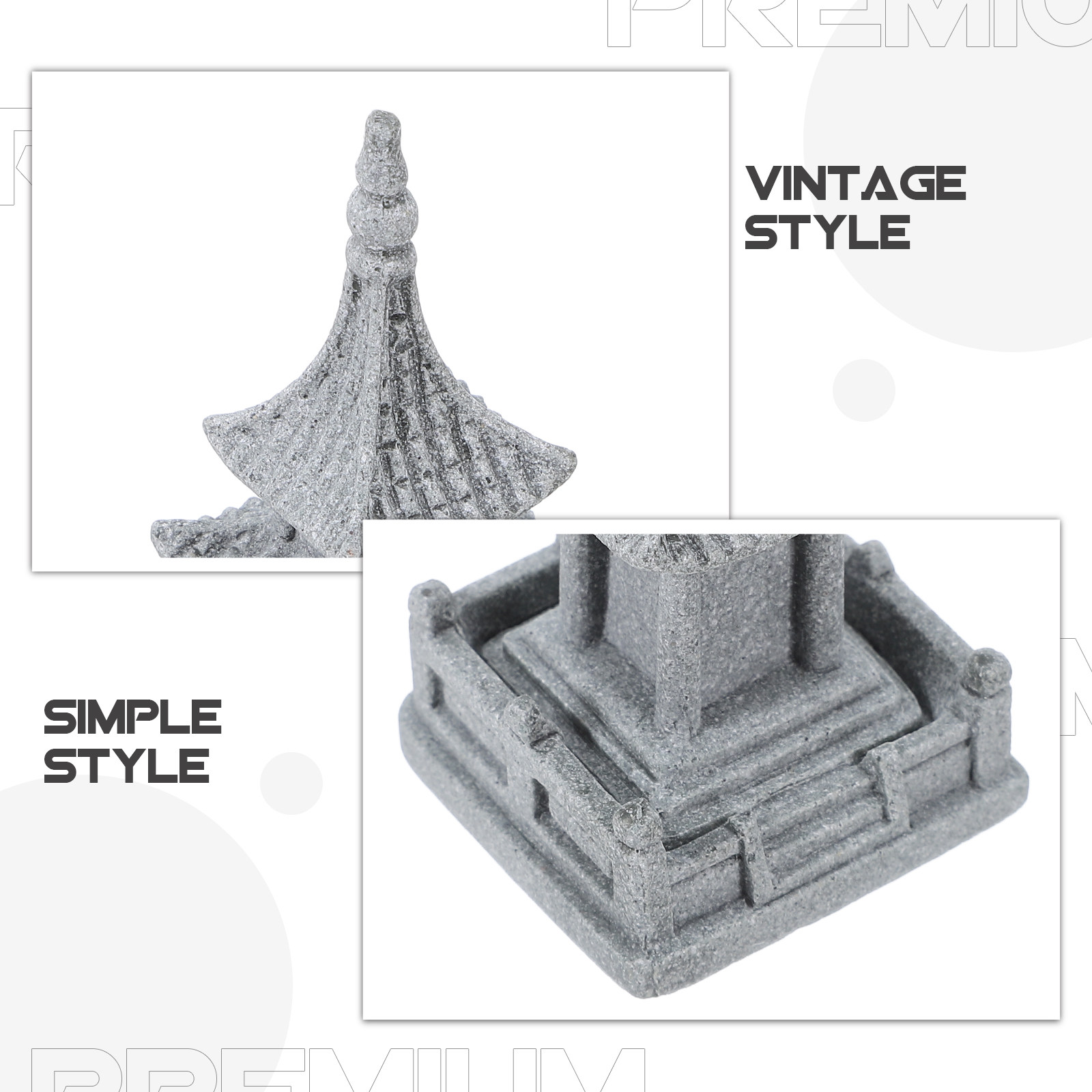 Patung Taman Pagoda Miniatur D - Mini Bonsai Zen Garden ulasan dan harga