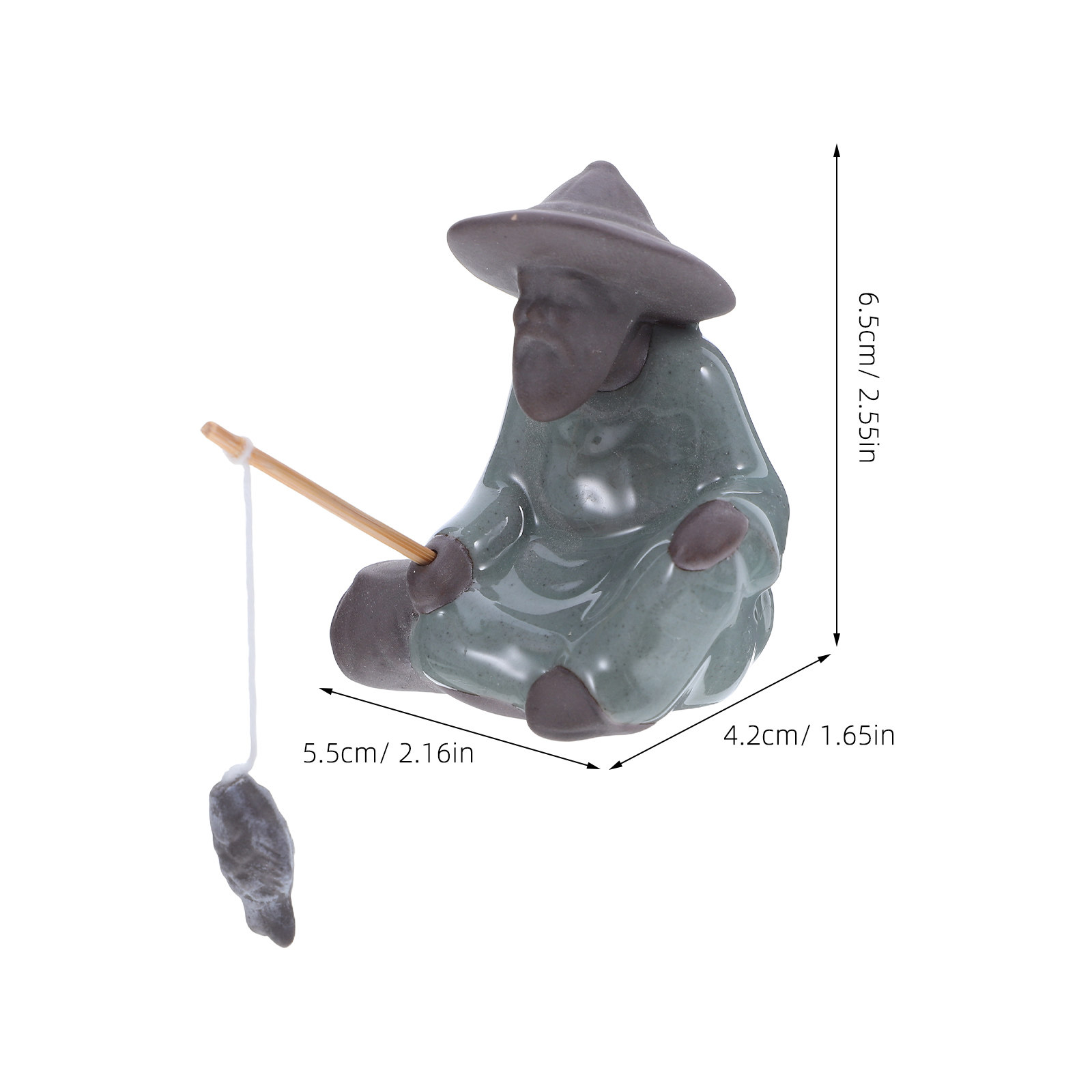 Patung Keramik Nelayan Mini Ti - Mini Bonsai Zen Garden ulasan dan harga