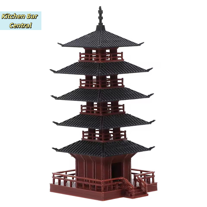 【Patung Pagoda Mini Model Bang - Mini Bonsai Zen Garden ulasan dan harga