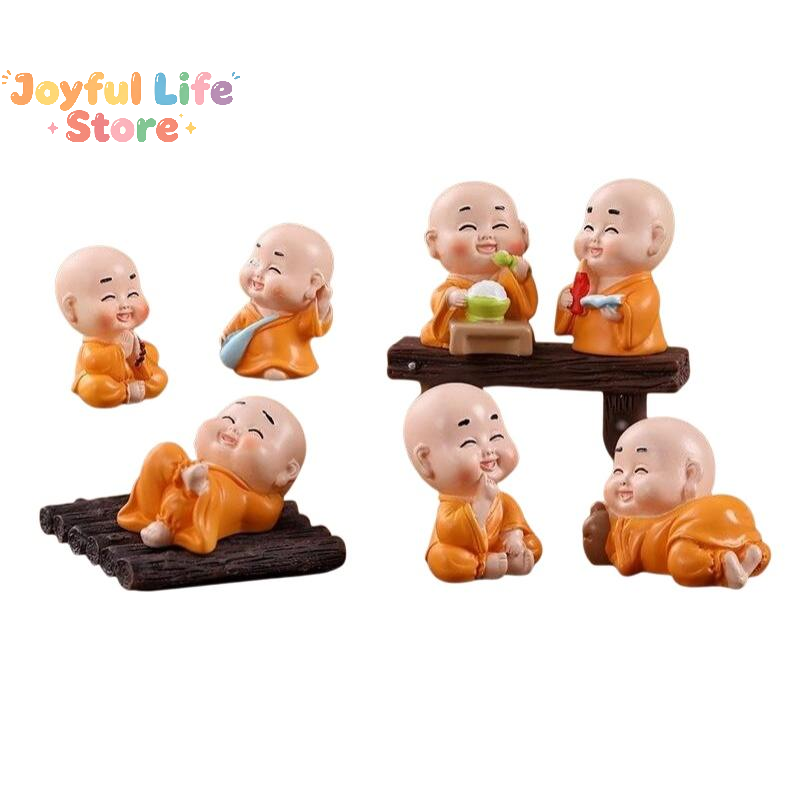 1pc Patung Mini Biarawan Resin - Mini Bonsai Zen Garden ulasan dan harga
