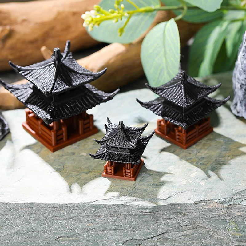 Patung Pagoda Mini Dekorasi Ta - Mini Bonsai Zen Garden ulasan dan harga