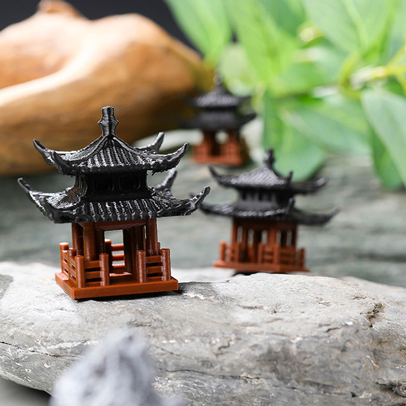 Patung Pagoda Mini Dekorasi Ta - Mini Bonsai Zen Garden ulasan dan harga