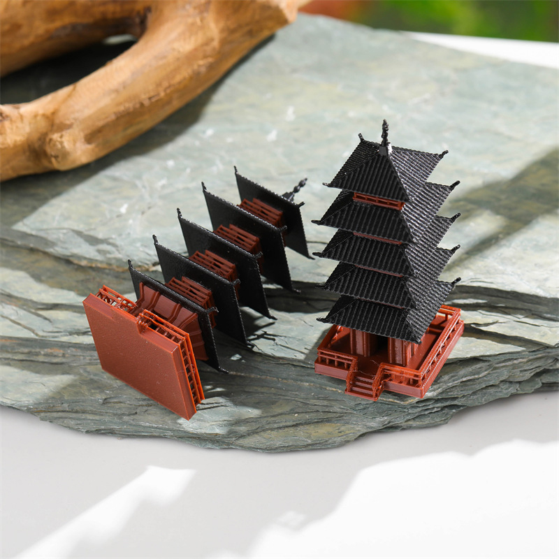1 Buah Patung Pagoda Mini Mode - Mini Bonsai Zen Garden ulasan dan harga